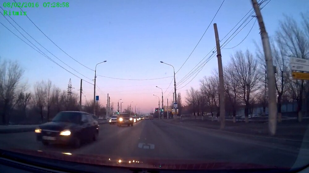 Авария дня. Столкновение трех автомобилей в Волгограде 