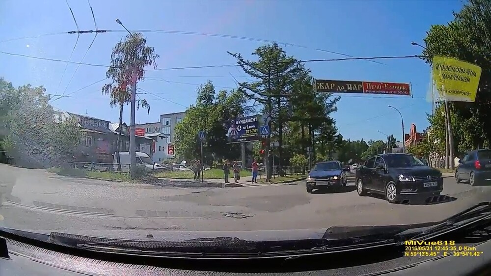 ДТП на перекрестке в Вологде 