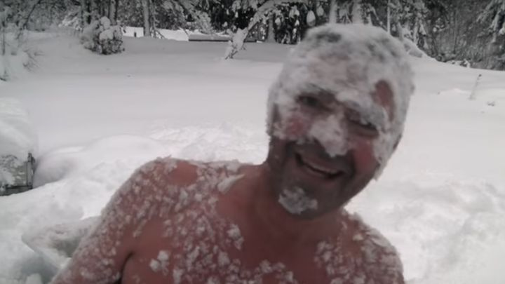 Как встречают первый снег в Норвегии 