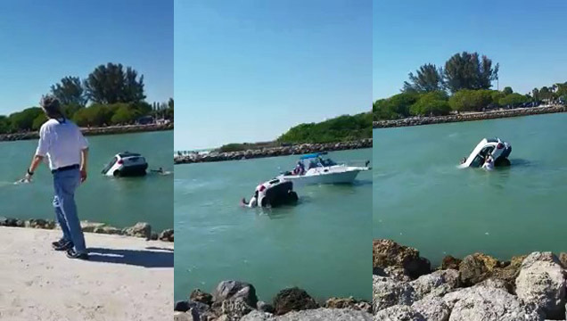 Пожилые пассажиры минивэна утонули во Флориде  