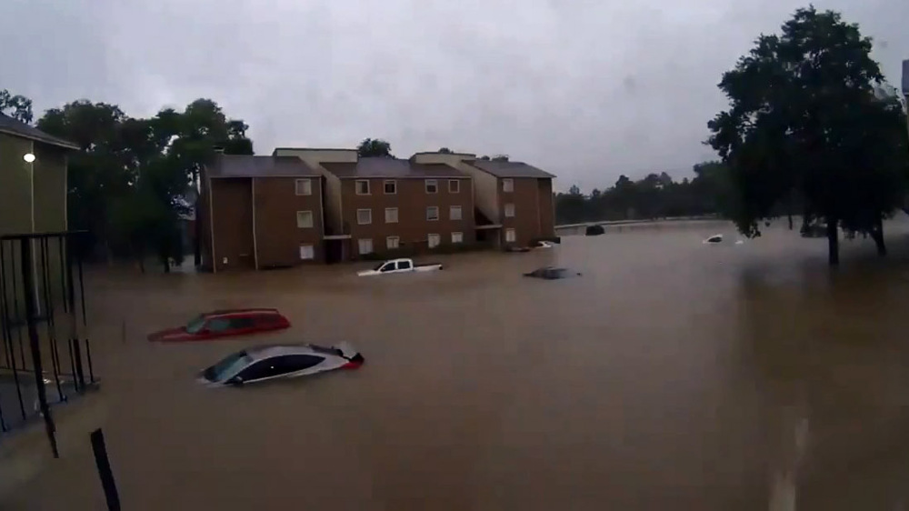 Таймлапс-видео затопления Хьюстона 