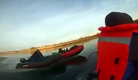 Рыбаки устроили аварию на реке Иртыш 