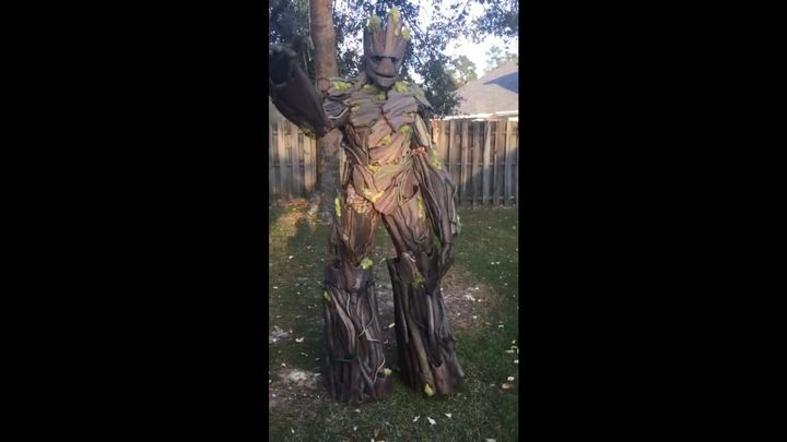 Папа создал на Хэллоуин забавные костюмы персонажей "Стражи галактики"  для себя и 3-летней дочери 