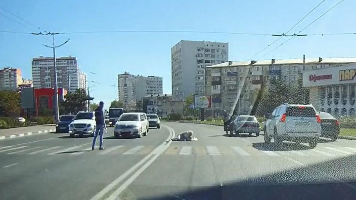"Десятка" снесла женщину на пешеходном переходе в Новороссийске 