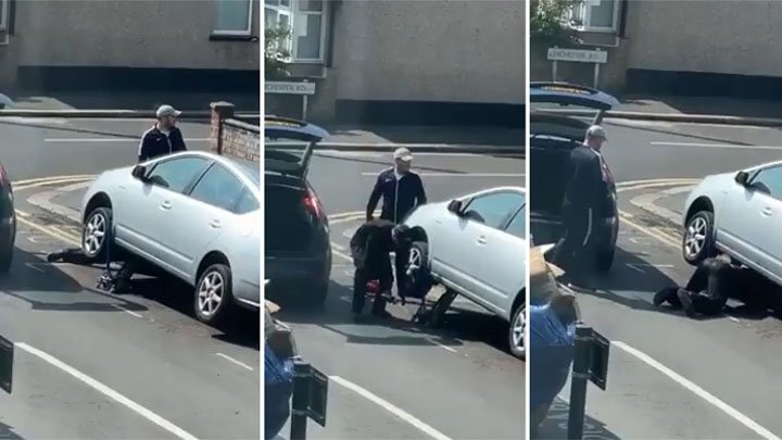 Злоумышленники в Лондоне украли выхлопную систему с припаркованного Приуса 