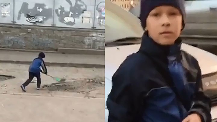 Будущий глава Росавтодора: в Омске мальчишка с детской лопаткой засыпал ямы на дороге 