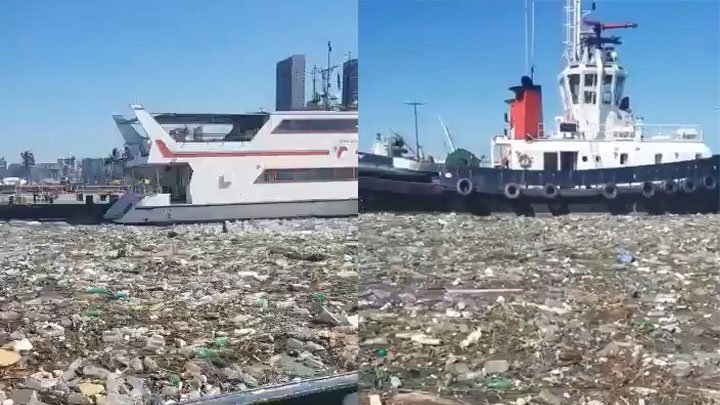Море пластикового мусора  в Южной Африке 