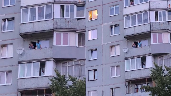 В Калининграде житель дома радует своих соседей музыкальными композициями 
