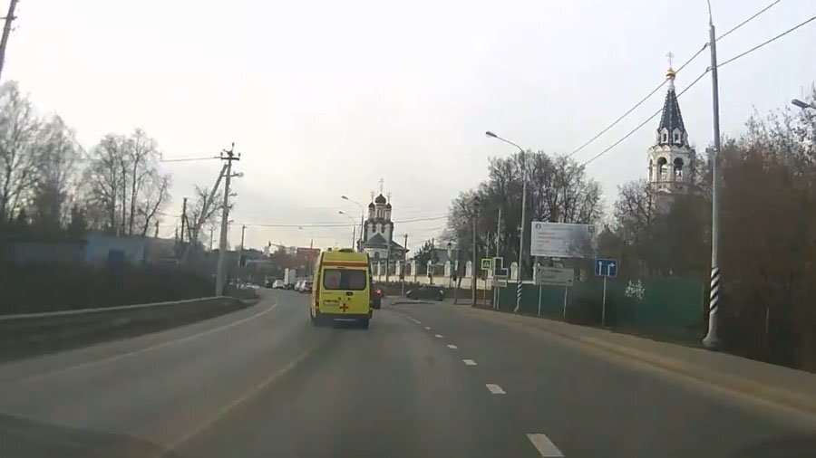 ДТП с участием кареты скорой помощи в Подмосковье 