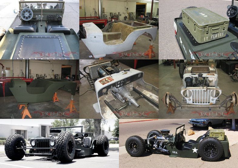 Willys Jeep Rat Rod модели 1945-го года