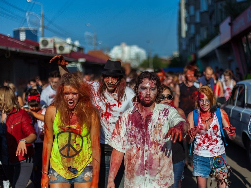 Зомби-парад в Красноярске.