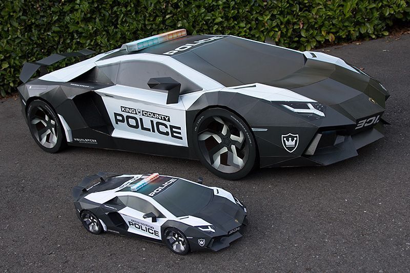Lamborghini Aventador из бумаги