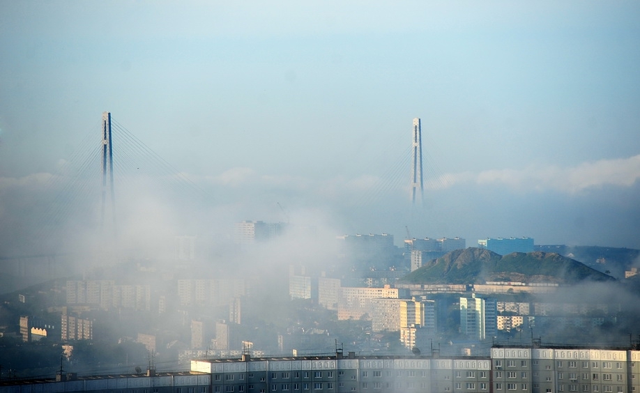 Туманное утро во Владивостоке
