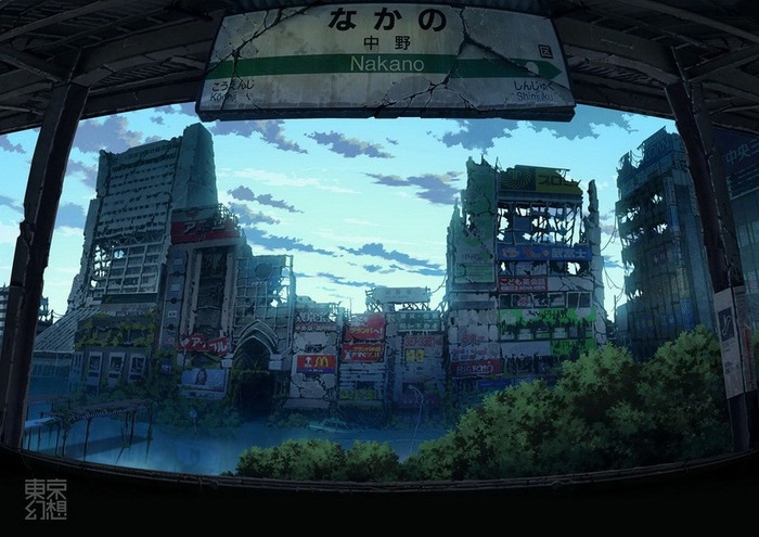 Мир постапокалиптического будущего в рисунках Tokyo Genso