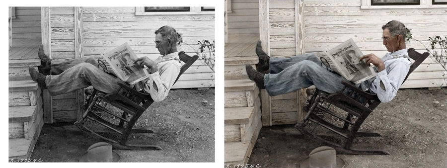 Колоризация черно-белых фотографий