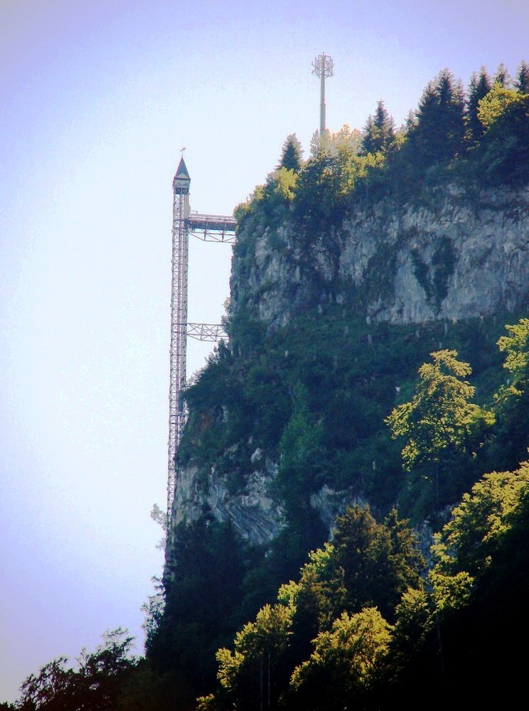 Cамый высокий в Европе наружный лифт – Hammetschwand Lift.