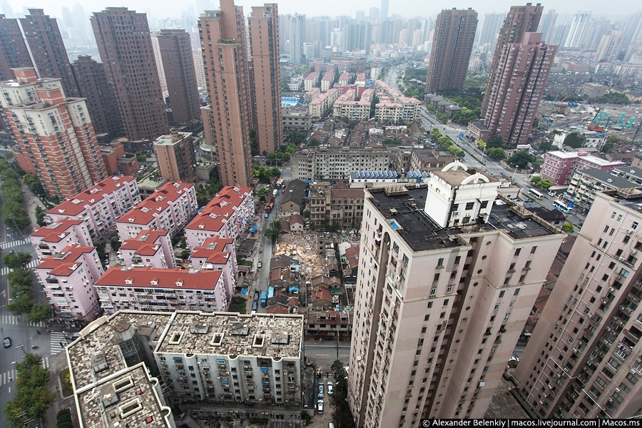 Взгляд на Шанхай с высоты
