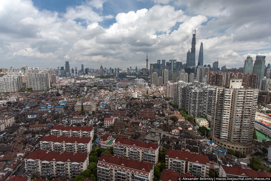 Взгляд на Шанхай с высоты