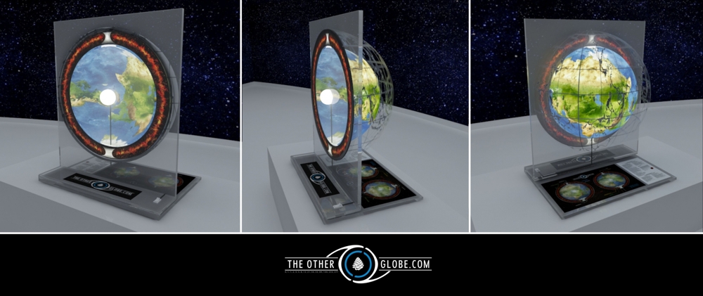 На основании теории полой Земли создали глобус.