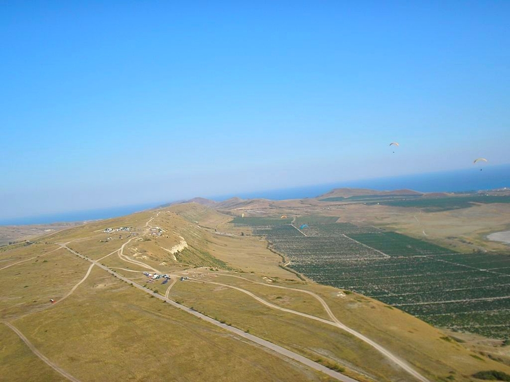 Полеты на параплане. Крым. Гора Клементьева (Узун-Сырт).