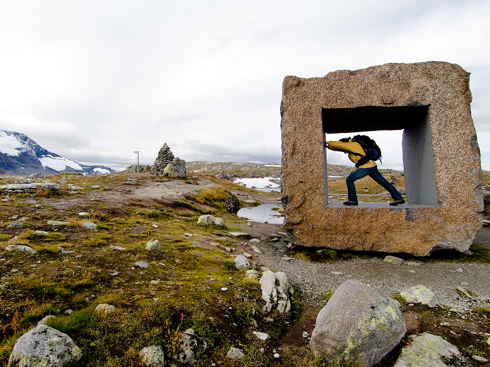 Каменная скульптура в Норвегии