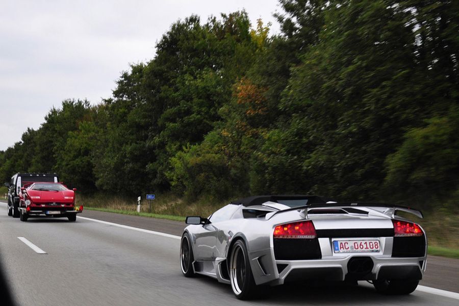 В Германии сгорел Lamborghini Murcielago