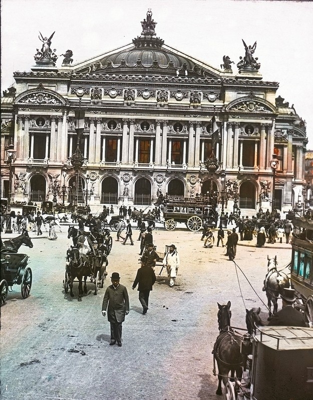 Фотографии Парижа 1900-х годов и сейчас