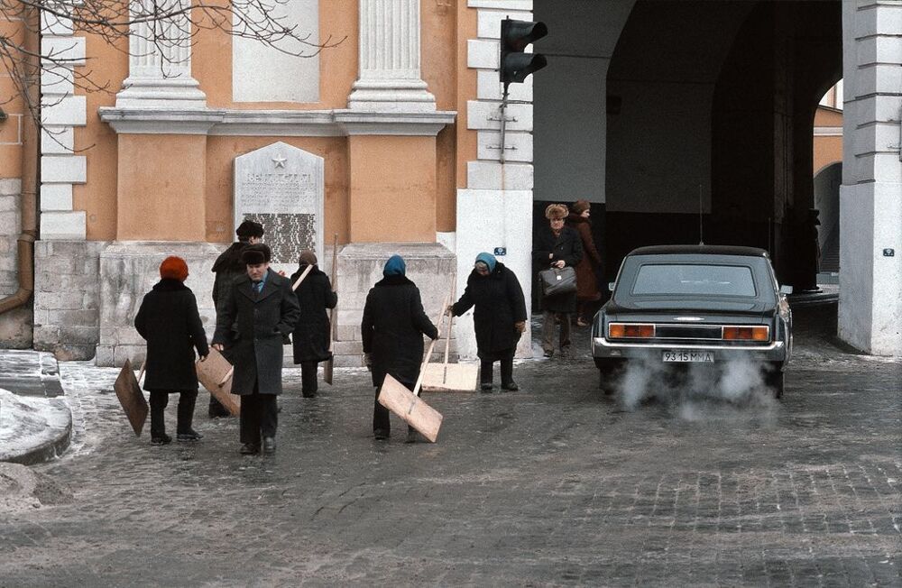 Автотранспортная Москва в марте 1984 года