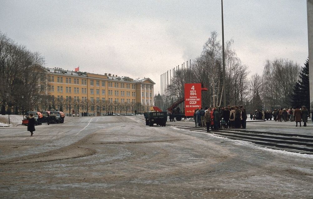 Автотранспортная Москва в марте 1984 года
