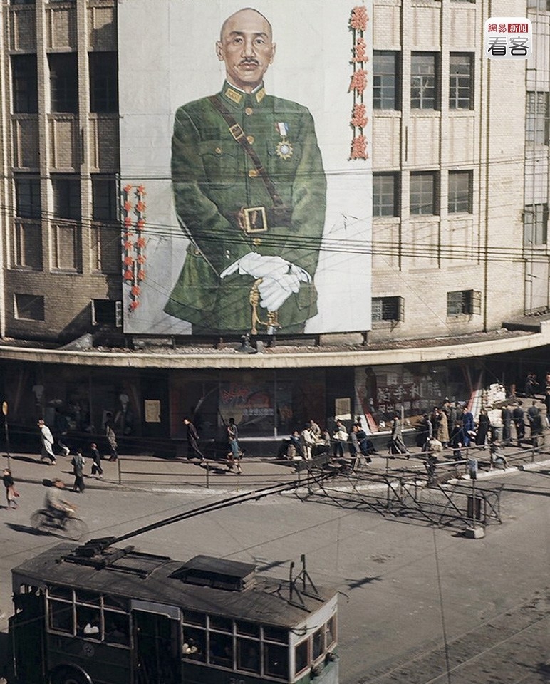 Цветные фотографии послевоенного Шанхая 1945-1946 годов