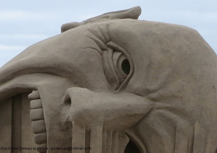 Скульптура из песка "Страдание" от Гая Оливьера-Дево