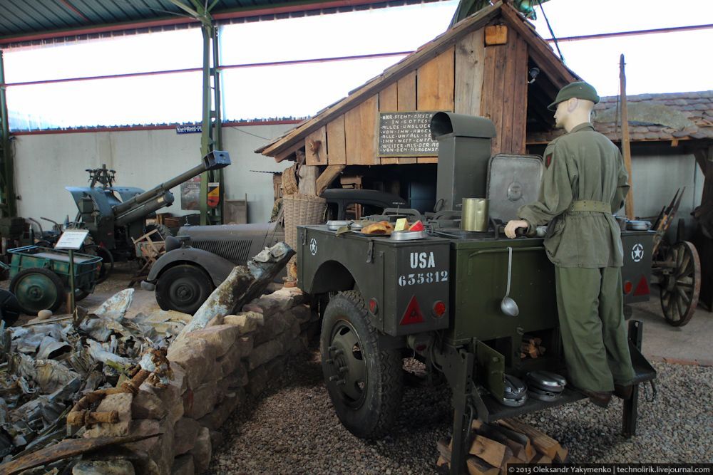 Военный музей de l'Abri de Hatten во французской деревне