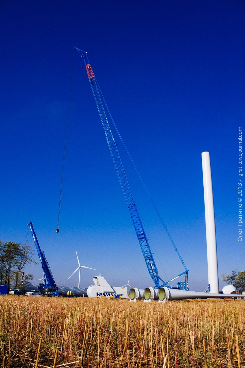 Фоторепортаж с Ботиевской ветроэлектростанции Украины 