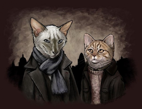 Коты-супергерои от иллюстратора Дженни Паркса