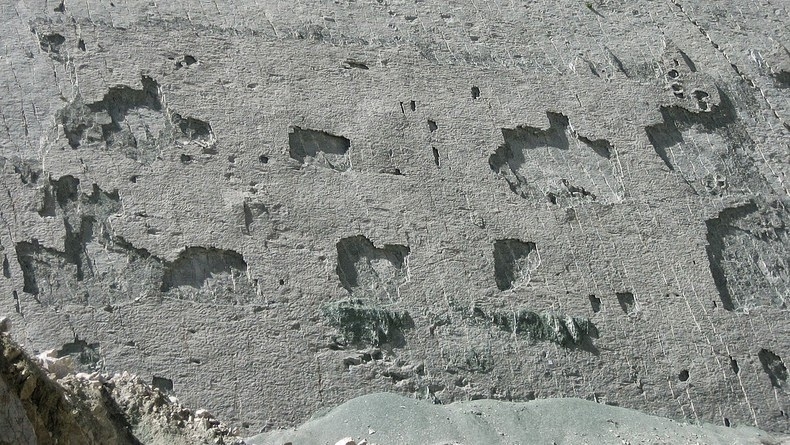 Огромная  стена с более чем 5000 следов динозавров