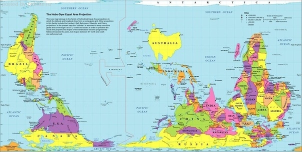 Карта мира в различных странах
