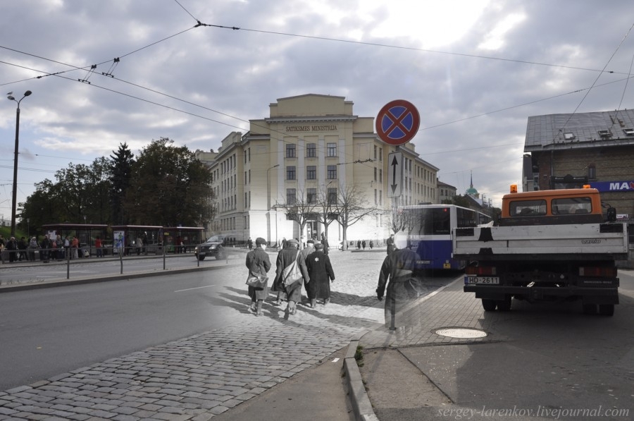 Рижское гетто в 1941 году и сейчас