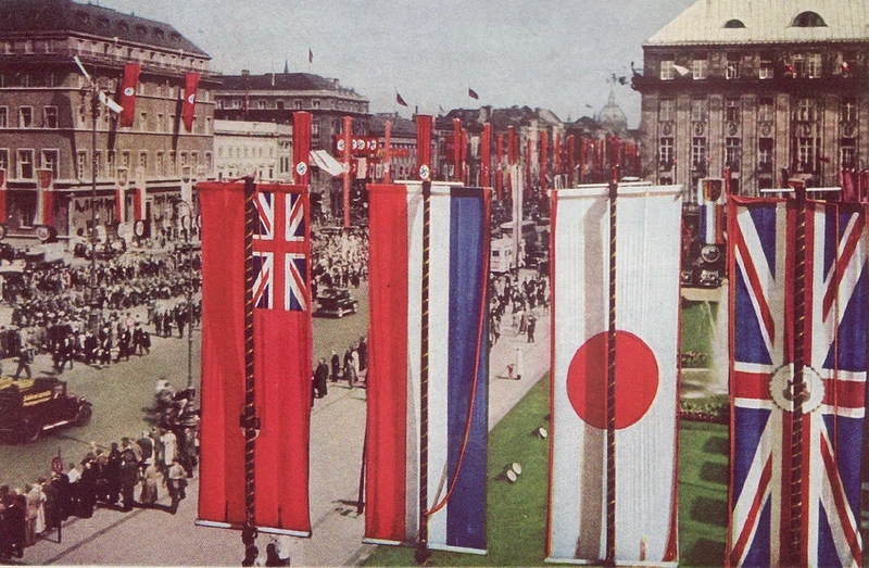 Цветные фотографии Европы 1936 года 