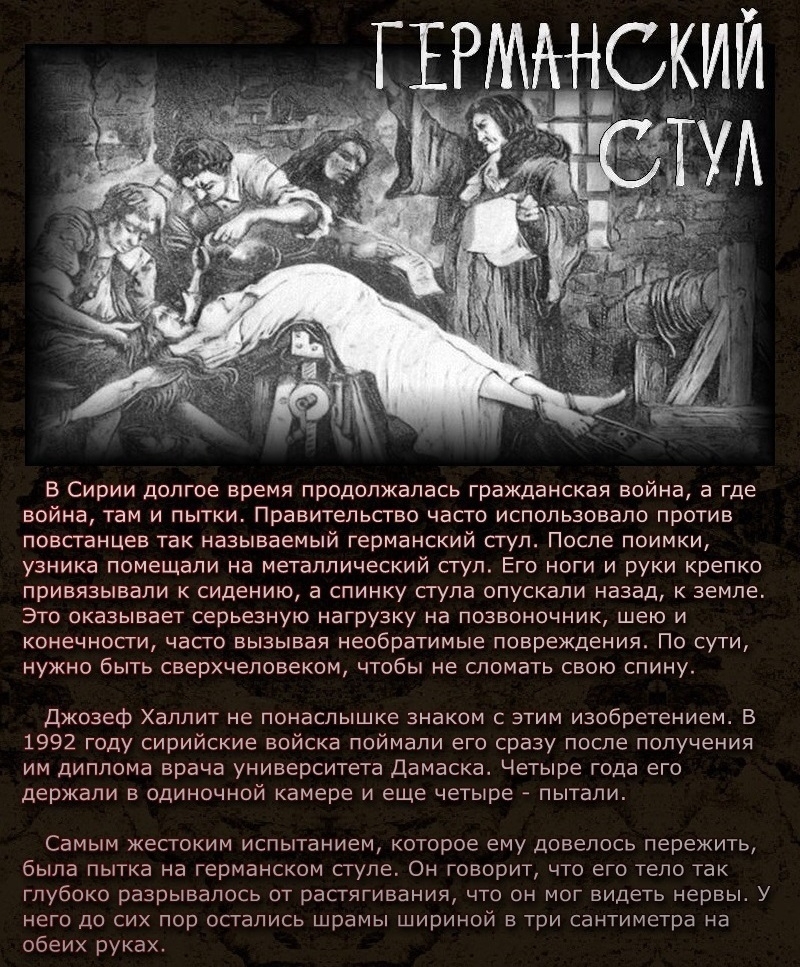 Орудия пыток современности