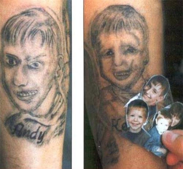 Подборка неудачных татуировок