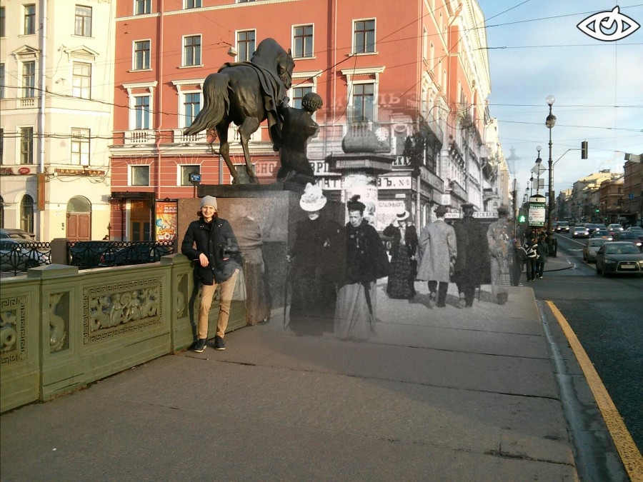 Фотографии Санкт-Петербурга 1900-х и 2013 года