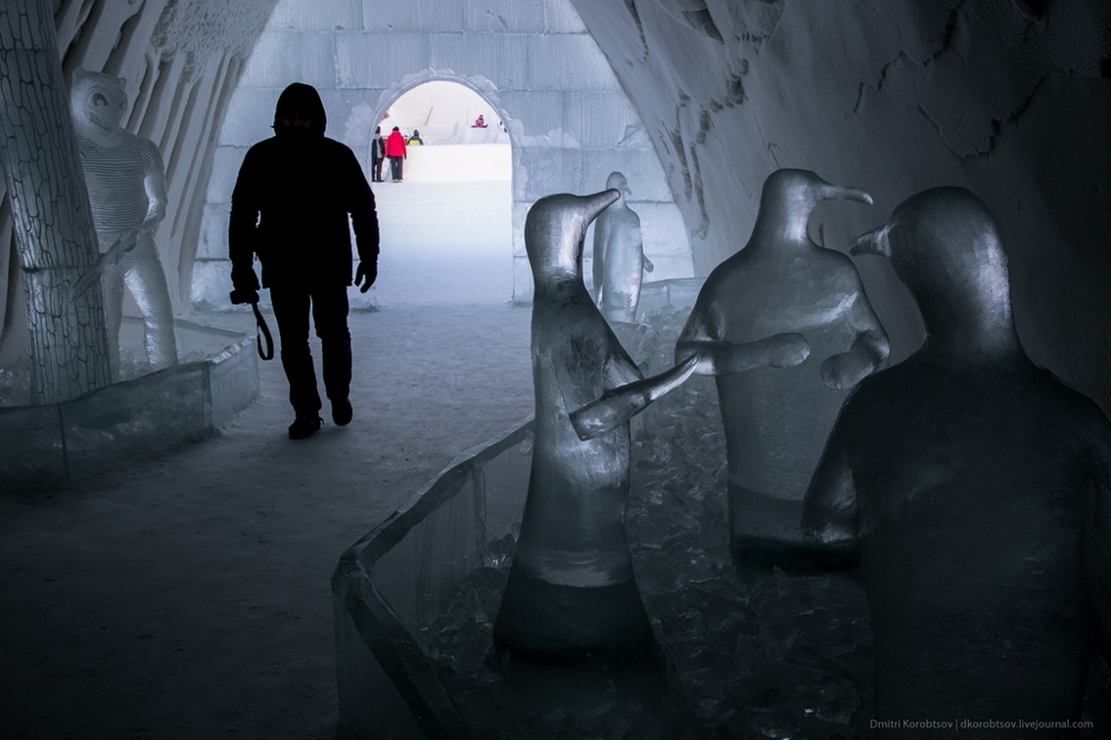 Прогулка по ледяному замку в Кеми