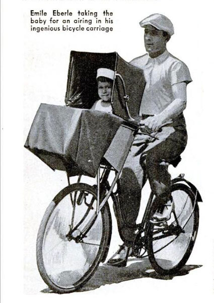 Детское велосипедное сиденье: октябрь 1938