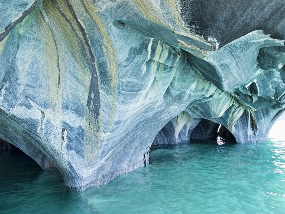 Мраморные пещеры,оз. Карера, Чили-Аргентина