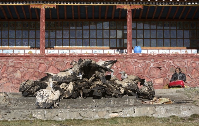 Небесное погребение в Тибете