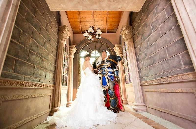 Свадебная фотосессия в стиле игры World of Warcraft