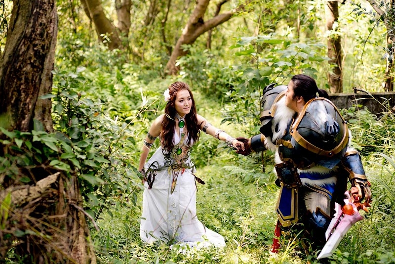 Свадебная фотосессия в стиле игры World of Warcraft
