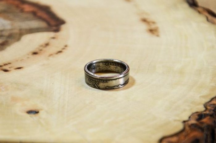 Как сделать красивое кольцо из монеты