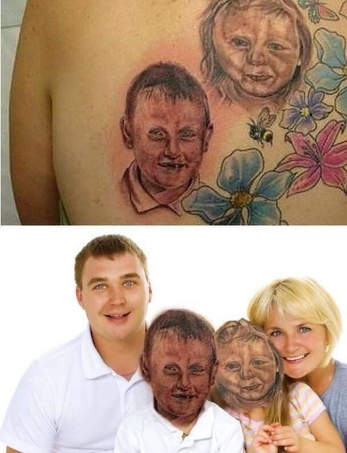 Если бы неудачные татуировки стали реальными объектами