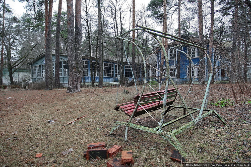 Заброшенный пионерский лагерь Юность в Рязанской области 